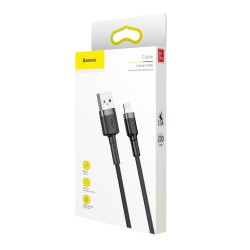 Καλώδιο Φόρτισης Baseus Cafule Series USB to Lightning Cable (CALKLF-CG1) 1.5A 2m Black