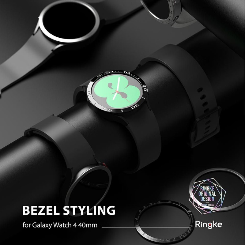 Προστατευτικό Ringke Air & Bezel Styling Samsung Galaxy Watch5 (40mm)/Watch4 (40mm) Stainless Black Προστατευτικό Ringke Air & Bezel Styling Samsung Galaxy Watch5 (40mm)/Watch4 (40mm) Stainless Black
