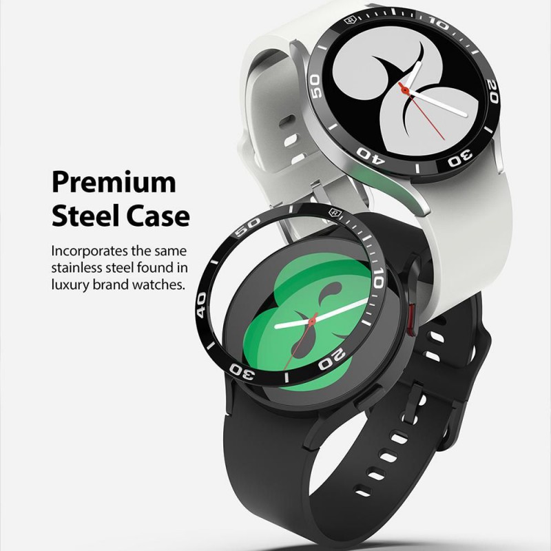 Προστατευτικό Ringke Air & Bezel Styling Samsung Galaxy Watch5 (40mm)/Watch4 (40mm) Stainless Black Προστατευτικό Ringke Air & Bezel Styling Samsung Galaxy Watch5 (40mm)/Watch4 (40mm) Stainless Black