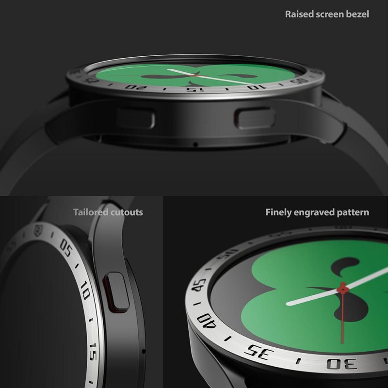 Προστατευτικό Ringke Air & Bezel Styling Samsung Galaxy Watch5 (40mm)/Watch4 (40mm) Stainless Black Προστατευτικό Ringke Air & Bezel Styling Samsung Galaxy Watch5 (40mm)/Watch4 (40mm) Stainless Black