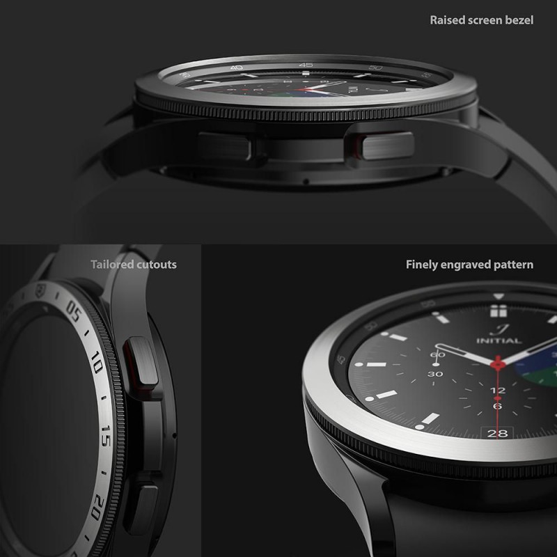 Προστατευτικό Ringke Air & Bezel Styling Samsung Galaxy Watch4 Classic (42mm) Stainless Silver