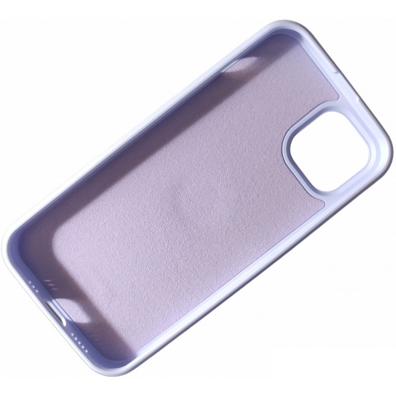 Θήκη Real Smooth Silicone Ring Finger Grip Apple iPhone 13 (6.1") Purple