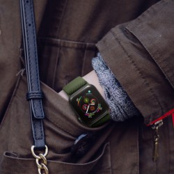 Ανταλλακτικό λουράκι QuickFit Tech-Protect Mellow Apple Watch 1/2/3/4/5/6/SE/7/8 (42/44/45/49mm) Nylon Green