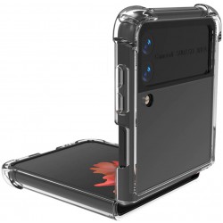 Θήκη Armor TPU & Acrylic Velvet Pouch Samsung Galaxy Z Flip4 5G SM-F721 Clear Θήκη Armor TPU & Acrylic Velvet Pouch Samsung Galaxy Z Flip4 5G SM-F721 Clear