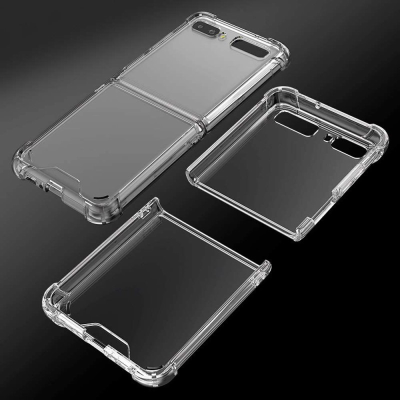 Θήκη Armor TPU & Acrylic Velvet Pouch Samsung Galaxy Z Flip4 5G SM-F721 Clear Θήκη Armor TPU & Acrylic Velvet Pouch Samsung Galaxy Z Flip4 5G SM-F721 Clear