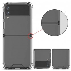 Θήκη Armor TPU & Acrylic Velvet Pouch Samsung Galaxy Z Flip4 5G SM-F721 Clear Θήκη Armor TPU & Acrylic Velvet Pouch Samsung Galaxy Z Flip4 5G SM-F721 Clear