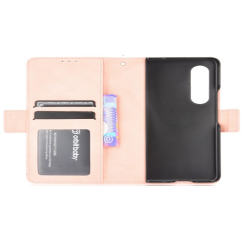 Θήκη Retro Pattern PU Leather & Velvet Pouch with Multi-Card Slot Samsung Galaxy Z Fold3 5G SM-F926 Pink Θήκη Retro Pattern PU Leather & Velvet Pouch with Multi-Card Slot Samsung Galaxy Z Fold3 5G SM-F926 Pink