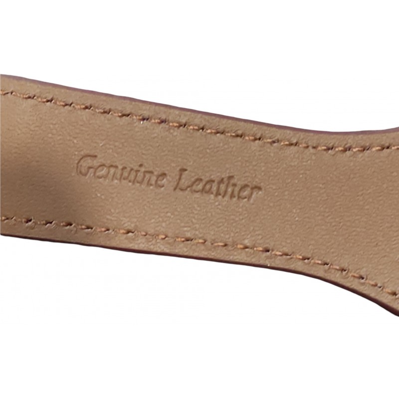 Ανταλλακτικό λουράκι QuickFit Genuine Leather Apple Watch 1/2/3/4/5/6/SE/7/8 (42/44/45/49mm) Pink with Rose Gold Buckle