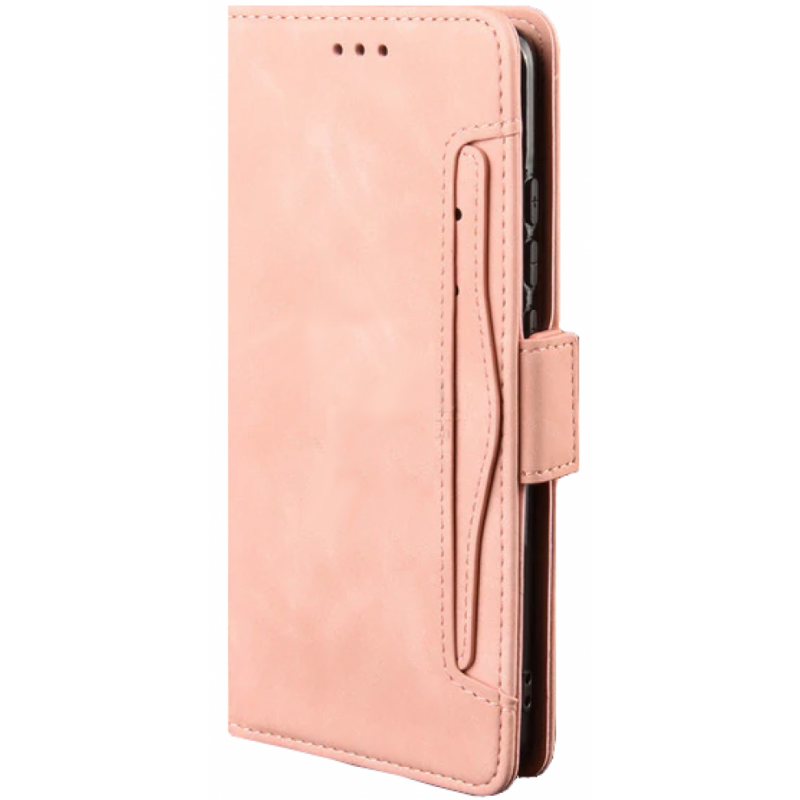 Θήκη Card Pocket Leather Wallet & Velvet Pouch Apple iPhone 13 Pro (6.1") Pink