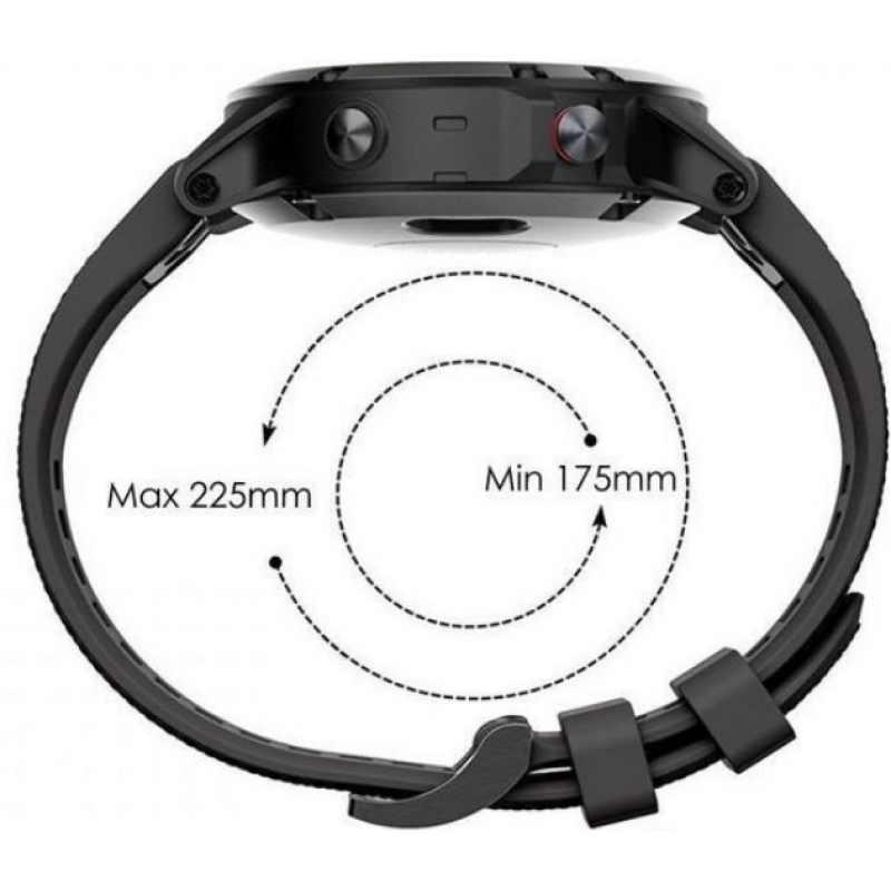 Ανταλλακτικό λουράκι QuickFit Garmin Fenix 3/5x/3HR/5X Plus/6x/6x Pro/7x Textured Yellow (26mm) ΟΕΜ