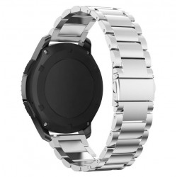 Ανταλλακτικό λουράκι QuickFit Stainless Steel Silver για Samsung Galaxy Watch5 (40mm & 42mm)/Watch4 (40mm & 44mm)/ Watch4 Classic (42mm & 46mm)/ Watch3(41mm)/Active 2(40/44mm)/Amazfit GTS 3 (43mm)/GTR(42mm) (20mm)