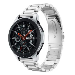 Ανταλλακτικό λουράκι QuickFit Stainless Steel Silver για Samsung Galaxy Watch5 (40mm & 42mm)/Watch4 (40mm & 44mm)/ Watch4 Classic (42mm & 46mm)/ Watch3(41mm)/Active 2(40/44mm)/Amazfit GTS 3 (43mm)/GTR(42mm) (20mm)