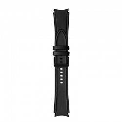 Ανταλλακτικό λουράκι Genuine Leather & Silicone Black για Samsung Galaxy Watch5 (40mm & 42mm)/Watch4 (40mm)/Watch4 (44mm) (20mm) Ανταλλακτικό λουράκι Genuine Leather & Silicone Black για Samsung Galaxy Watch5 (40mm & 42mm)/Watch4 (40mm)/Watch4 (44mm) (20mm)