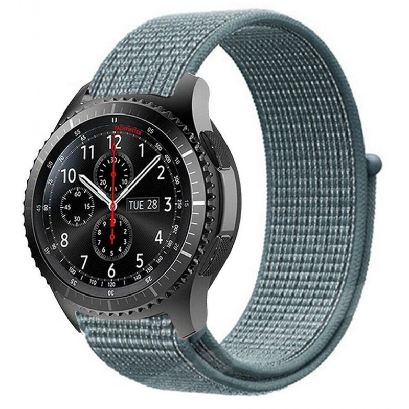 Ανταλλακτικό λουράκι QuickFit Nylon Celestial Teal για Samsung Galaxy Watch5 (40mm & 42mm)/Watch4 (40mm & 44mm)/ Watch4 Classic (42mm & 46mm)/ Watch3(41mm)/Active 2(40/44mm)/Amazfit GTS 3 (43mm)/GTR(42mm) (20mm)