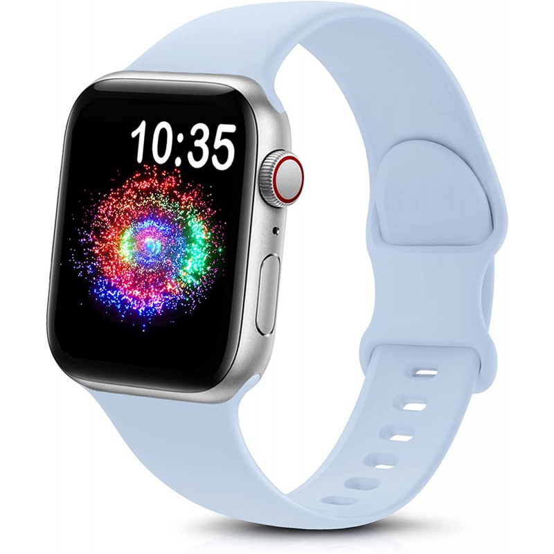 Ανταλλακτικό λουράκι QuickFit Apple Watch 1/2/3/4/5/6/SE/7 (38/40/41mm) Smoothband Sky Blue
