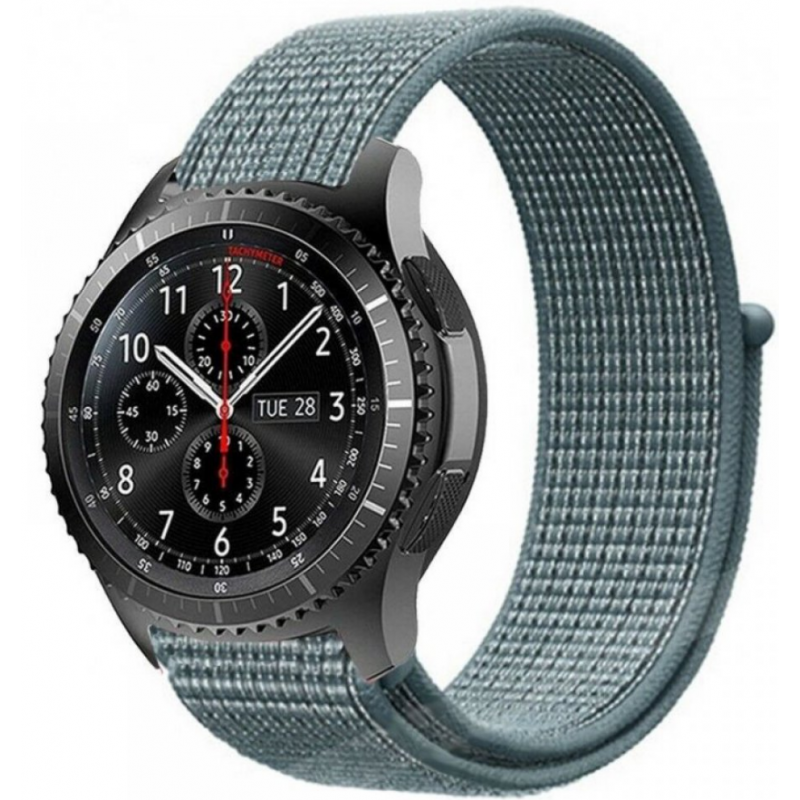 Ανταλλακτικό λουράκι QuickFit Nylon Celestial Teal για Samsung Galaxy Watch3(45mm)/Watch(46mm)/Huawei Watch 3 (46mm)/ Watch 3 Pro (48mm)/GT 2/Pro/Honor GS Pro/Amazfit GTR 3 (46mm)/GTR 3 Pro/GTR(47mm)/ Stratos 3(48mm) (22mm)