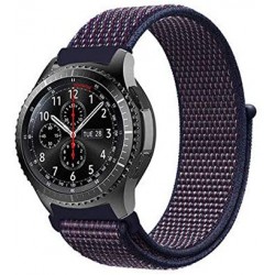 Ανταλλακτικό λουράκι QuickFit Nylon Midnight Blue για Samsung Galaxy Watch3(45mm)/Watch(46mm)/Huawei Watch 3 (46mm)/ Watch 3 Pro (48mm)/GT 2/Pro/Honor GS Pro/Amazfit GTR 3 (46mm)/GTR 3 Pro/GTR(47mm)/ Stratos 3(48mm) (22mm)