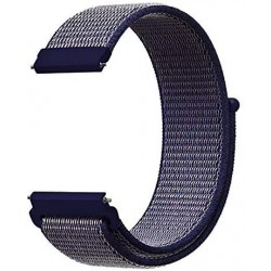Ανταλλακτικό λουράκι QuickFit Nylon Midnight Blue για Samsung Galaxy Watch3(45mm)/Watch(46mm)/Huawei Watch 3 (46mm)/ Watch 3 Pro (48mm)/GT 2/Pro/Honor GS Pro/Amazfit GTR 3 (46mm)/GTR 3 Pro/GTR(47mm)/ Stratos 3(48mm) (22mm)
