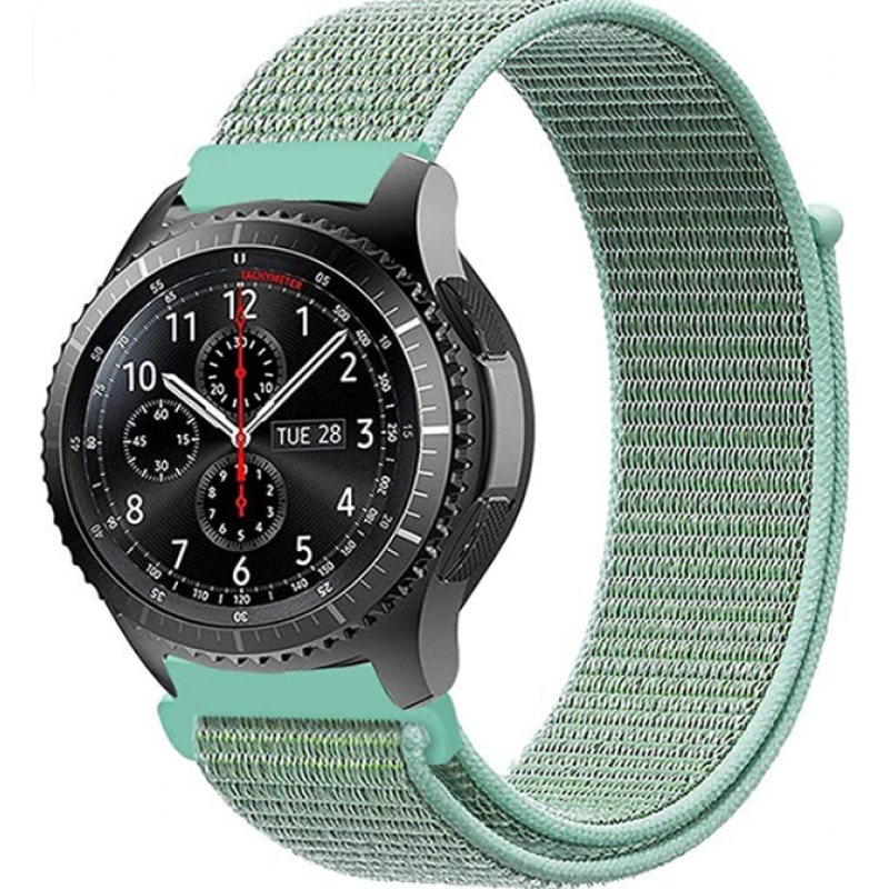 Ανταλλακτικό λουράκι QuickFit Nylon Marine Green για Samsung Galaxy Watch3(45mm)/Watch(46mm)/Huawei Watch 3 (46mm)/ Watch 3 Pro (48mm)/GT 2/Pro/Honor GS Pro/Amazfit GTR 3 (46mm)/GTR 3 Pro/GTR(47mm)/ Stratos 3(48mm) (22mm)