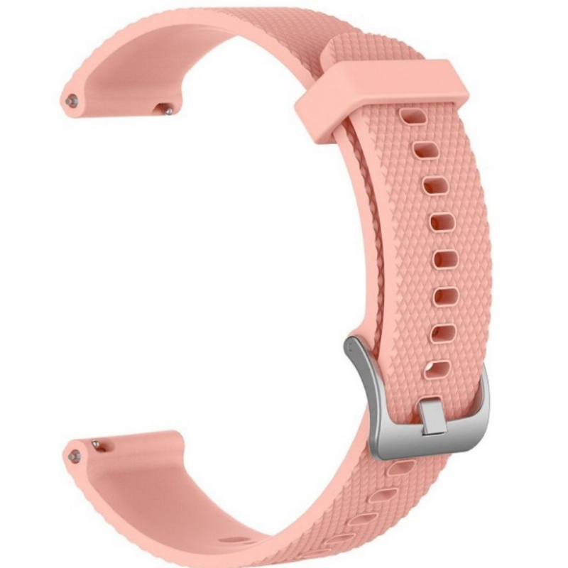 Ανταλλακτικό λουράκι QuickFit Textured Silicone Pink για Samsung Galaxy Watch3(45mm)/Watch(46mm)/Huawei Watch 3 (46mm)/ Watch 3 Pro (48mm)/GT 2/Pro/Honor GS Pro/Amazfit GTR 3 (46mm)/GTR 3 Pro/GTR(47mm)/ Stratos 3(48mm) (22mm)
