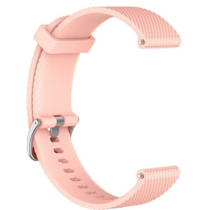 Ανταλλακτικό λουράκι QuickFit Textured Silicone Pink για Samsung Galaxy Watch3(45mm)/Watch(46mm)/Huawei Watch 3 (46mm)/ Watch 3 Pro (48mm)/GT 2/Pro/Honor GS Pro/Amazfit GTR 3 (46mm)/GTR 3 Pro/GTR(47mm)/ Stratos 3(48mm) (22mm)