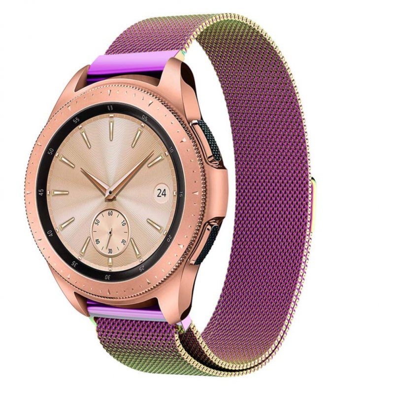 Ανταλλακτικό λουράκι QuickFit Milanese Band Holographic Rainbow για Samsung Galaxy Watch5 (40mm & 42mm)/Watch4 (40mm & 44mm)/ Watch4 Classic (42mm & 46mm)/ Watch3(41mm)/Active 2(40/44mm)/Amazfit GTS 3 (43mm)/GTR(42mm) (20mm)