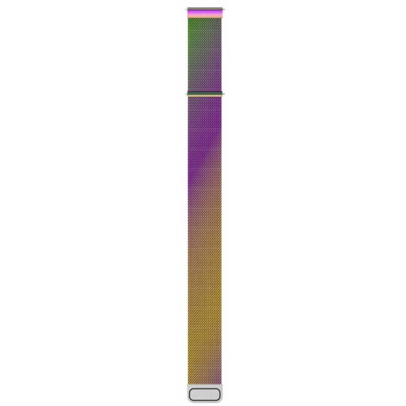 Ανταλλακτικό λουράκι QuickFit Milanese Band Holographic Rainbow για Samsung Galaxy Watch5 (40mm & 42mm)/Watch4 (40mm & 44mm)/ Watch4 Classic (42mm & 46mm)/ Watch3(41mm)/Active 2(40/44mm)/Amazfit GTS 3 (43mm)/GTR(42mm) (20mm)