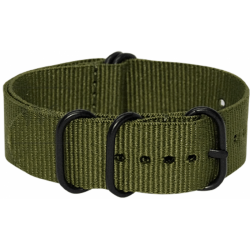 Ανταλλακτικό λουράκι QuickFit Three Buckle Green για Samsung Galaxy Watch5 (40mm & 42mm)/Watch4 (40mm & 44mm)/ Watch4 Classic (42mm & 46mm)/ Watch3(41mm)/Active 2(40/44mm)/Amazfit GTS 3 (43mm)/GTR(42mm) (20mm)