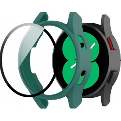 Θήκη PC Full Glass Screen Protector Samsung Galaxy Watch5 (44mm)/Watch4 (44mm) Green 