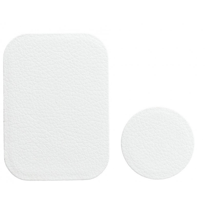 Βάση Κινητού Badget for Magnet Car Holder Eco Leather White