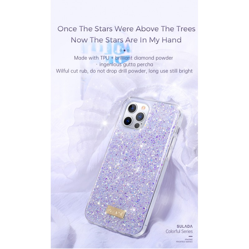 Θήκη TPU Sulada Diamond Series Epoxy Apple iPhone 13 Pro (6.1") Purple