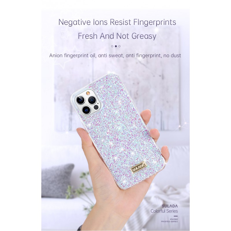 Θήκη TPU Sulada Diamond Series Epoxy Apple iPhone 13 Pro (6.1") Purple