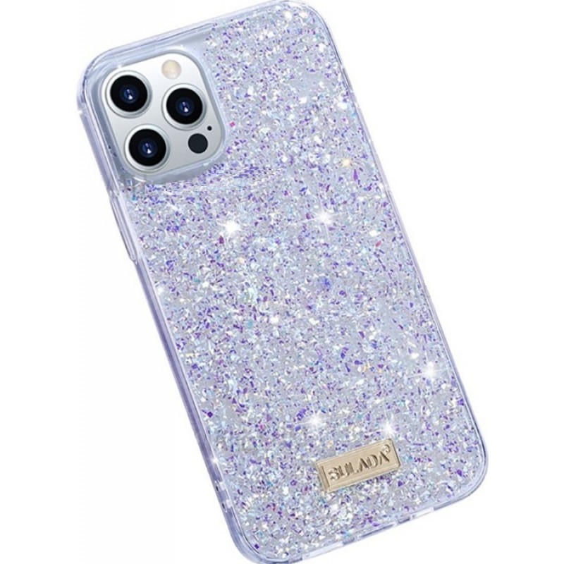 Θήκη TPU Sulada Diamond Series Epoxy Apple iPhone 13 Pro (6.1") Purple