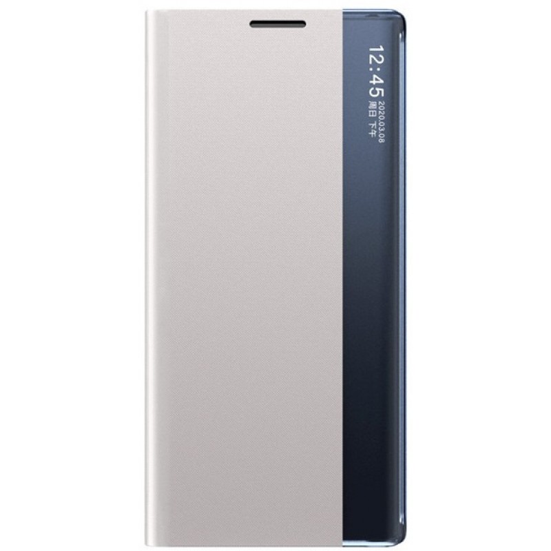 Θήκη Smart View Flip Samsung Galaxy A22 4G/M32 4G/M22 4G SM-A225/M325/M225F Leather White
