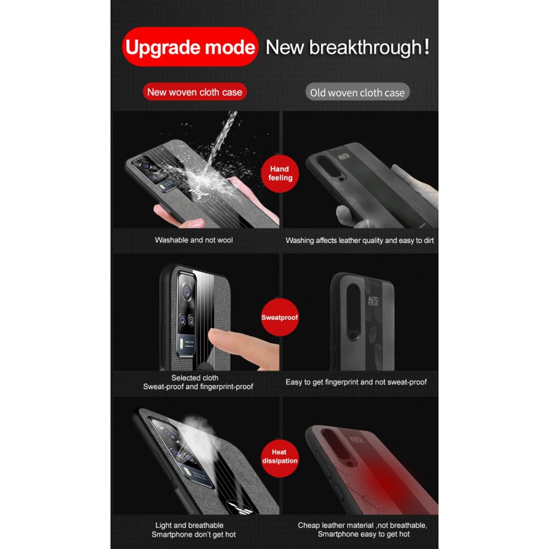 Θήκη TPU Cloth Pattern X Finger Ring & Velvet Pouch Apple iPhone 13 Pro Max ( 6.7") Grey
