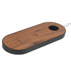 Βάση Ασύρματης Φόρτισης 3in1 Wooden Wireless Fast Charging Station Walnut (iOS) Βάση Ασύρματης Φόρτισης 3in1 Wooden Wireless Fast Charging Station Walnut (iOS)