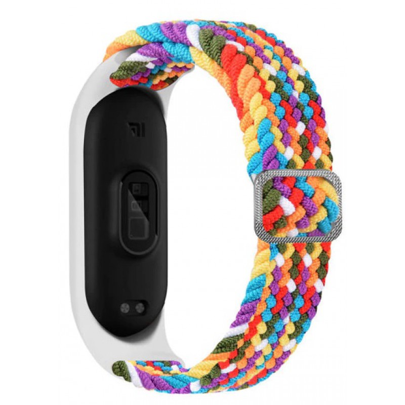 Ανταλλακτικό λουράκι Xiaomi Mi Band 5/6 Silicone Braided Loop Rainbow