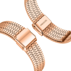Ανταλλακτικό λουράκι Stainless Steel Seven Beads Dual Buckle Rose Gold για Samsung Galaxy Watch3(45mm)/Watch(46mm)/Huawei Watch 3 (46mm)/ Watch 3 Pro (48mm)/GT 2/Pro/Honor GS Pro/Amazfit GTR 3 (46mm)/GTR 3 Pro/GTR(47mm)/ Stratos 3(48mm) (22mm)