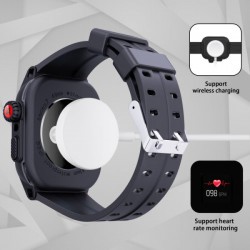Ανταλλακτικό Λουράκι & Αδιάβροχη θήκη Shellbox by Redpepper Apple Watch Series 7/8 (45mm) Black