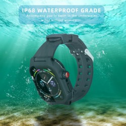 Ανταλλακτικό Λουράκι & Αδιάβροχη θήκη Shellbox by Redpepper Apple Watch Series 7/8 (45mm) Black