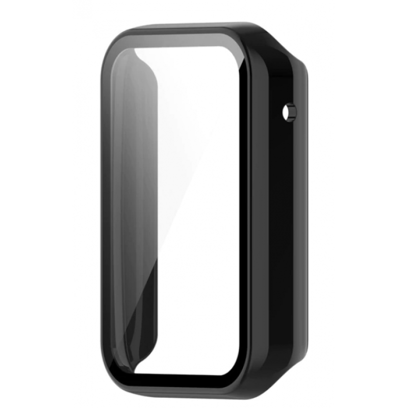 Θήκη PC Full Glass Screen Protector Xiaomi Smartband 8 Active / Redmi Smart Band 2 Black