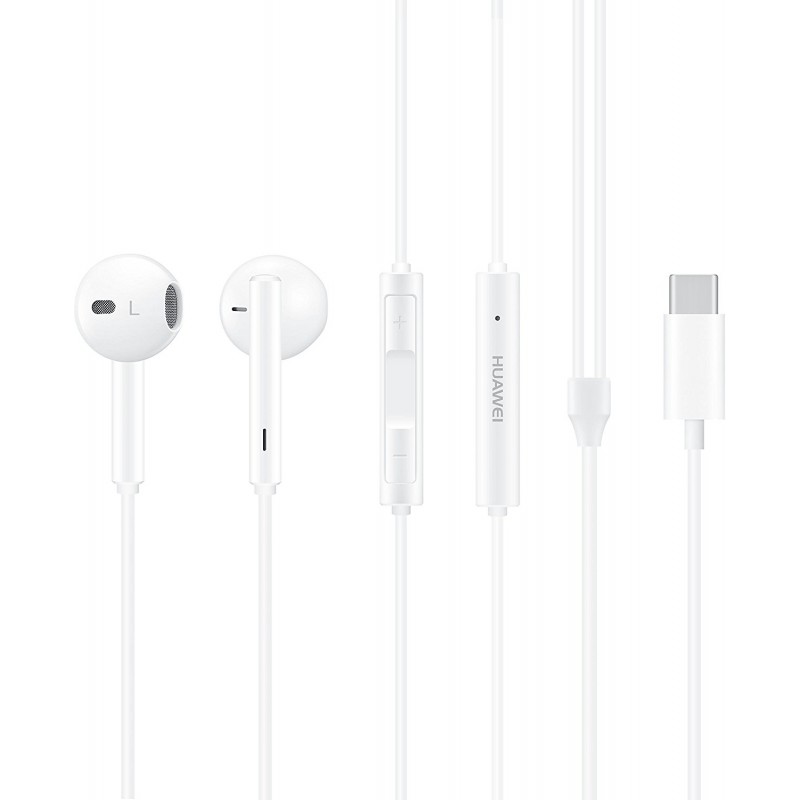 Ακουστικά Handsfree Huawei USB Type-C Stereo Headset CM33 White (Bulk)