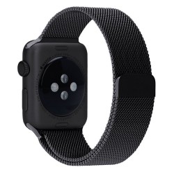 Ανταλλακτικό λουράκι QuickFit Milanese Band Apple Watch 1/2/3/4/5/6/SE/7 (38/40/41mm) Black