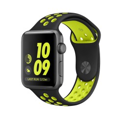 Ανταλλακτικό λουράκι QuickFit Apple Watch 1/2/3/4/5/6/SE/7/8 (42/44/45/49mm) Softband Black/Lime Ανταλλακτικό λουράκι QuickFit Apple Watch 1/2/3/4/5/6/SE/7/8 (42/44/45/49mm) Softband Black/Lime