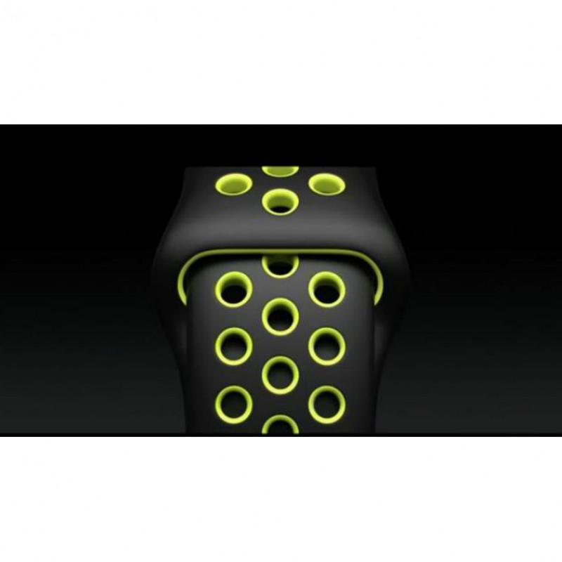 Ανταλλακτικό λουράκι QuickFit Apple Watch 1/2/3/4/5/6/SE/7/8 (42/44/45/49mm) Softband Black/Lime Ανταλλακτικό λουράκι QuickFit Apple Watch 1/2/3/4/5/6/SE/7/8 (42/44/45/49mm) Softband Black/Lime