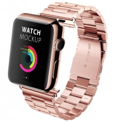 Ανταλλακτικό λουράκι QuickFit Apple Watch 1/2/3/4/5/6/SE/7 (38/40/41mm) Stainless Rose Gold Ανταλλακτικό λουράκι QuickFit Apple Watch 1/2/3/4/5/6/SE/7 (38/40/41mm) Stainless Rose Gold