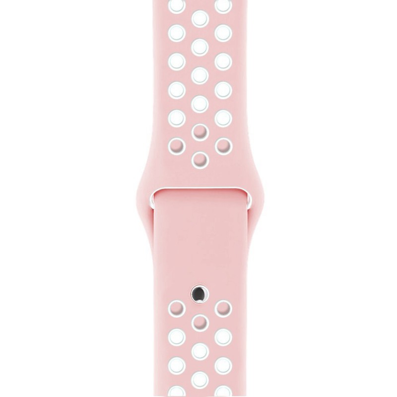Ανταλλακτικό λουράκι QuickFit Apple Watch 1/2/3/4/5/6/SE/7 (38/40/41mm) Softband Pink/White Ανταλλακτικό λουράκι QuickFit Apple Watch 1/2/3/4/5/6/SE/7 (38/40/41mm) Softband Pink/White