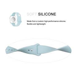 Ανταλλακτικό λουράκι QuickFit Apple Watch 1/2/3/4/5/6/SE/7/8 (42/44/45/49mm) Soft Silicone White Ανταλλακτικό λουράκι QuickFit Apple Watch 1/2/3/4/5/6/SE/7/8 (42/44/45/49mm) Soft Silicone White