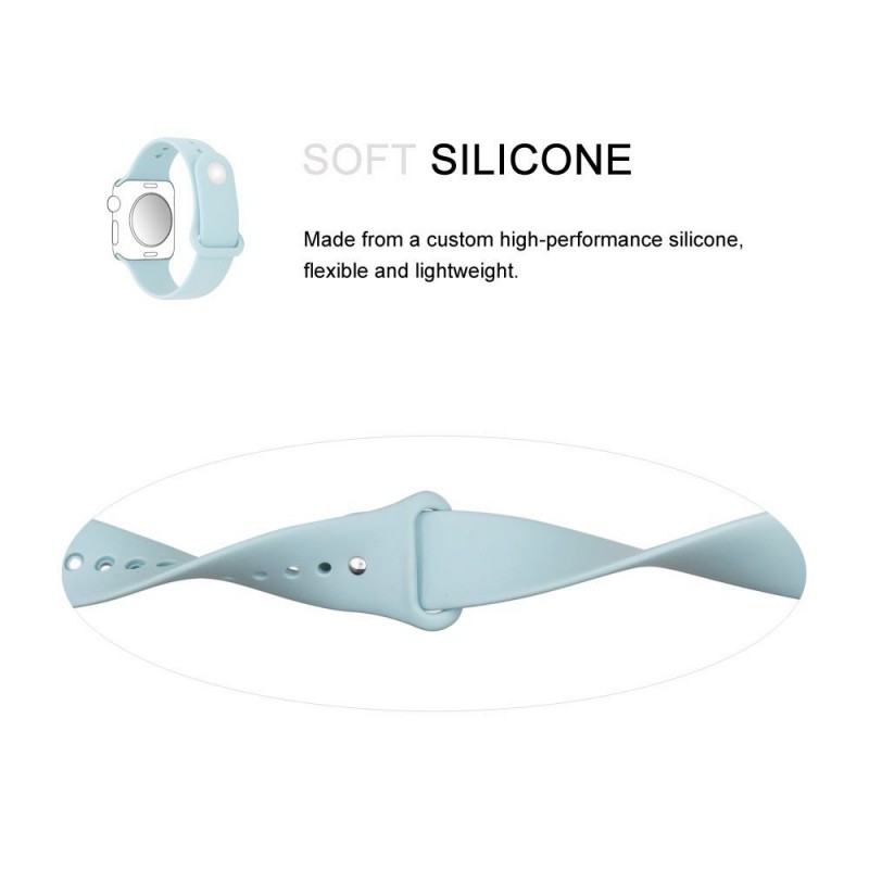 Ανταλλακτικό λουράκι QuickFit Apple Watch 1/2/3/4/5/6/SE/7/8 (42/44/45/49mm) Soft Silicone White Ανταλλακτικό λουράκι QuickFit Apple Watch 1/2/3/4/5/6/SE/7/8 (42/44/45/49mm) Soft Silicone White
