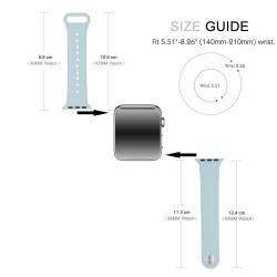 Ανταλλακτικό λουράκι QuickFit Apple Watch 1/2/3/4/5/6/SE/7/8 (42/44/45/49mm) Soft Silicone White Ανταλλακτικό λουράκι QuickFit Apple Watch 1/2/3/4/5/6/SE/7/8 (42/44/45/49mm) Soft Silicone White
